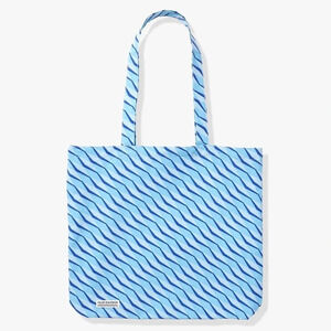 Fair Harbor Blue recycled fiber Tote Bag Pool Beach Shoulder Travel Packable